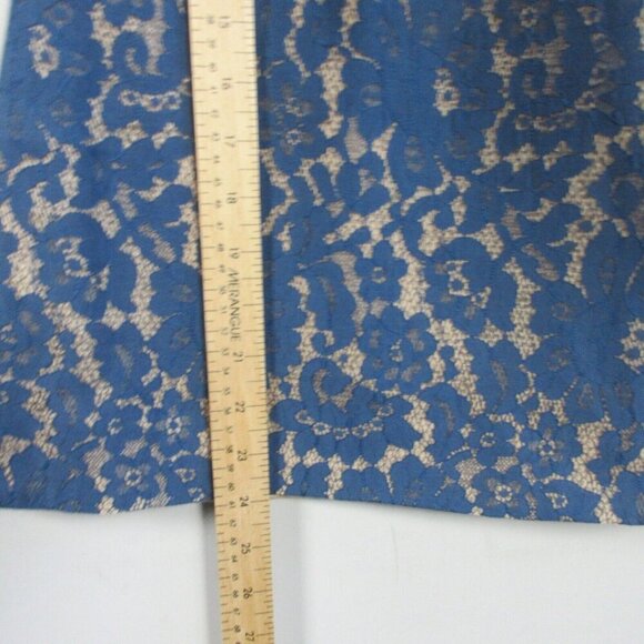 Keepsake Every Way Lace Mini Dress XS Blue Strapless Party Prom Cocktail 310 - Picture 9 of 11